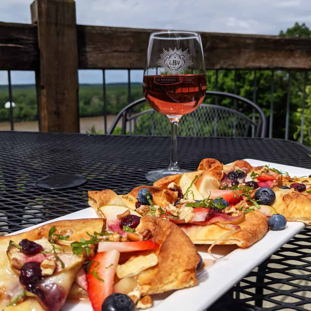 flatbreads on a table