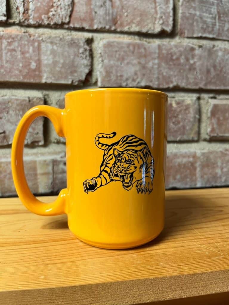 Tiger yellow mug