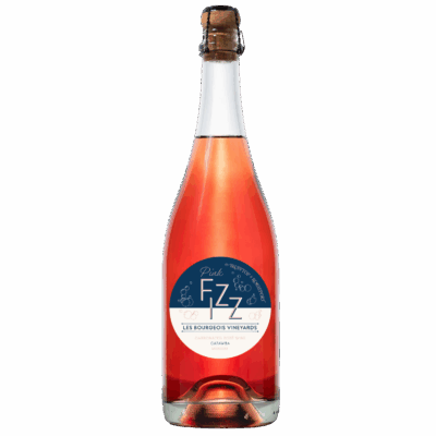 Pink fizz bottle shot