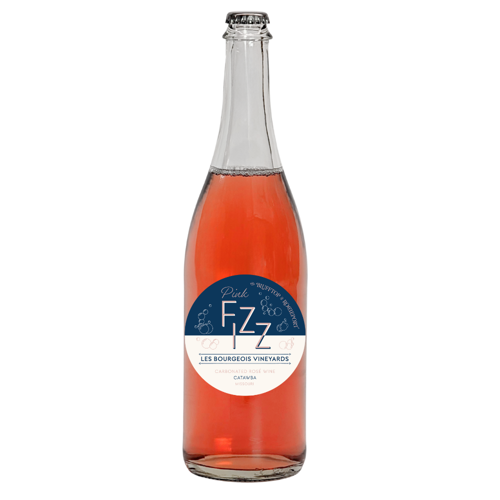 Pink fizz bottle shot